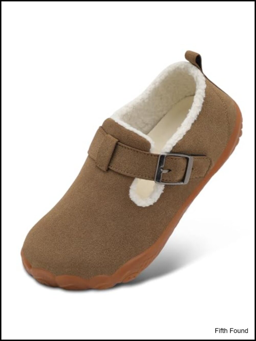 Barefoot Wide Mocc Suede Fleece Lined Arch Support